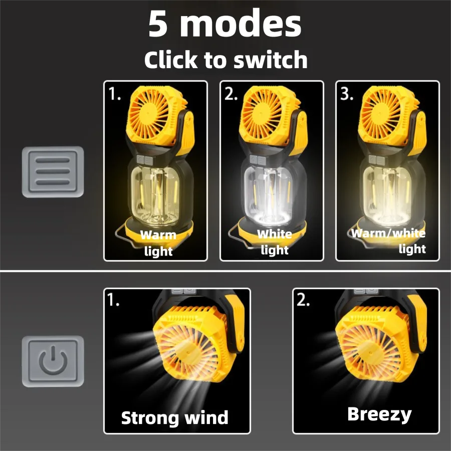 Portable LED Fan Light