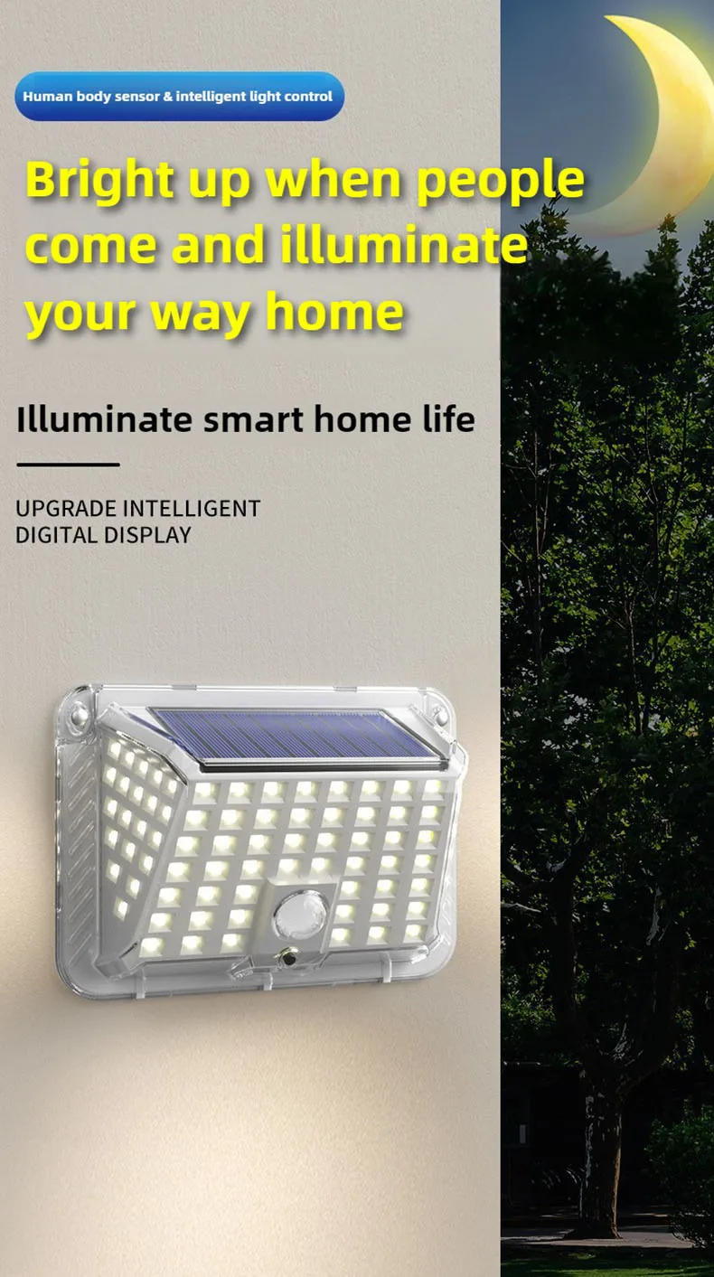 Solar motion sensor light