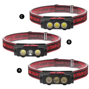 Mini waterproof charging with 6 lighting modes for led headlight