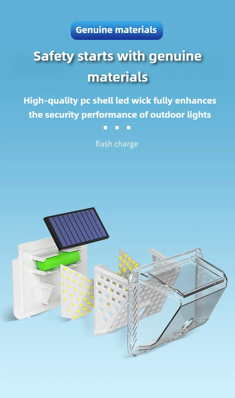 Solar motion sensor light