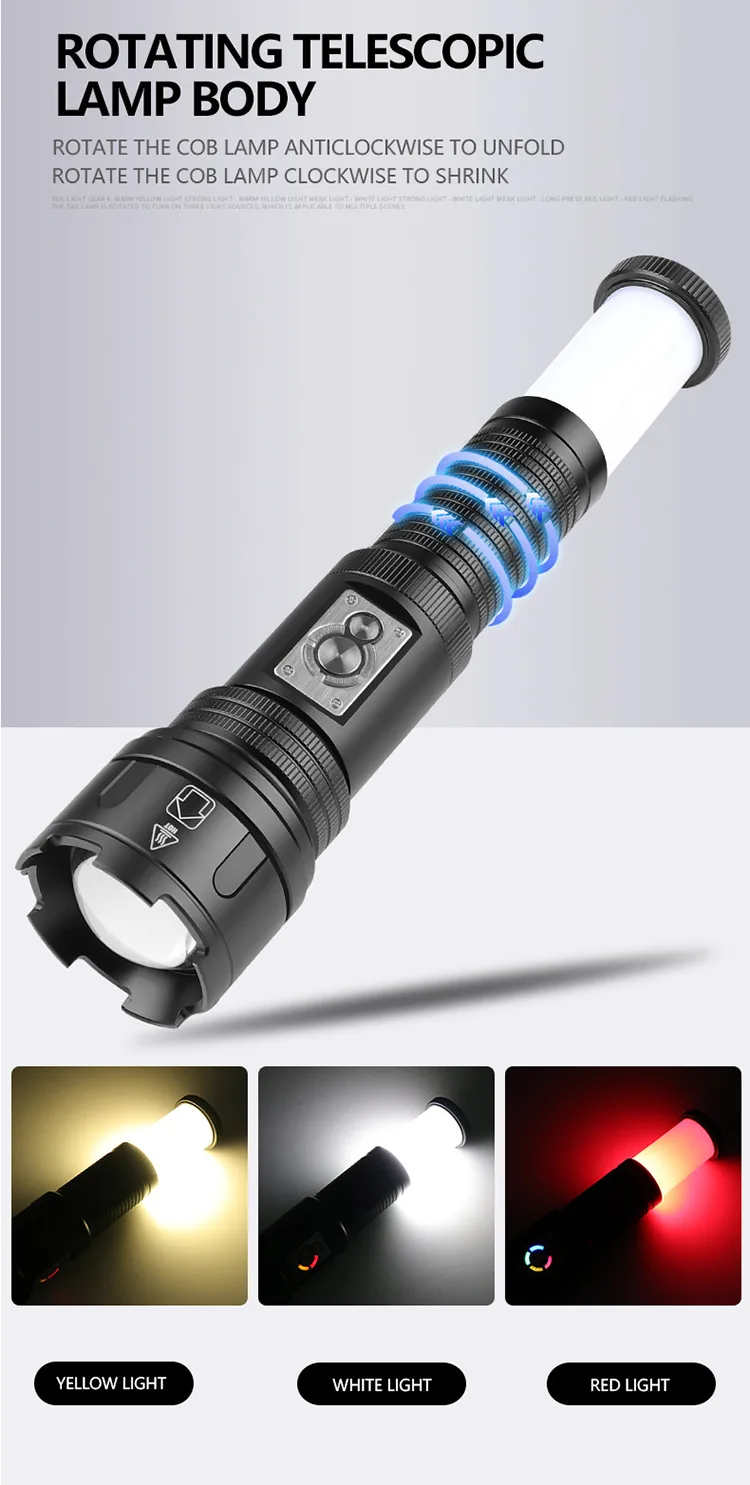 Zoomable laser flashlight