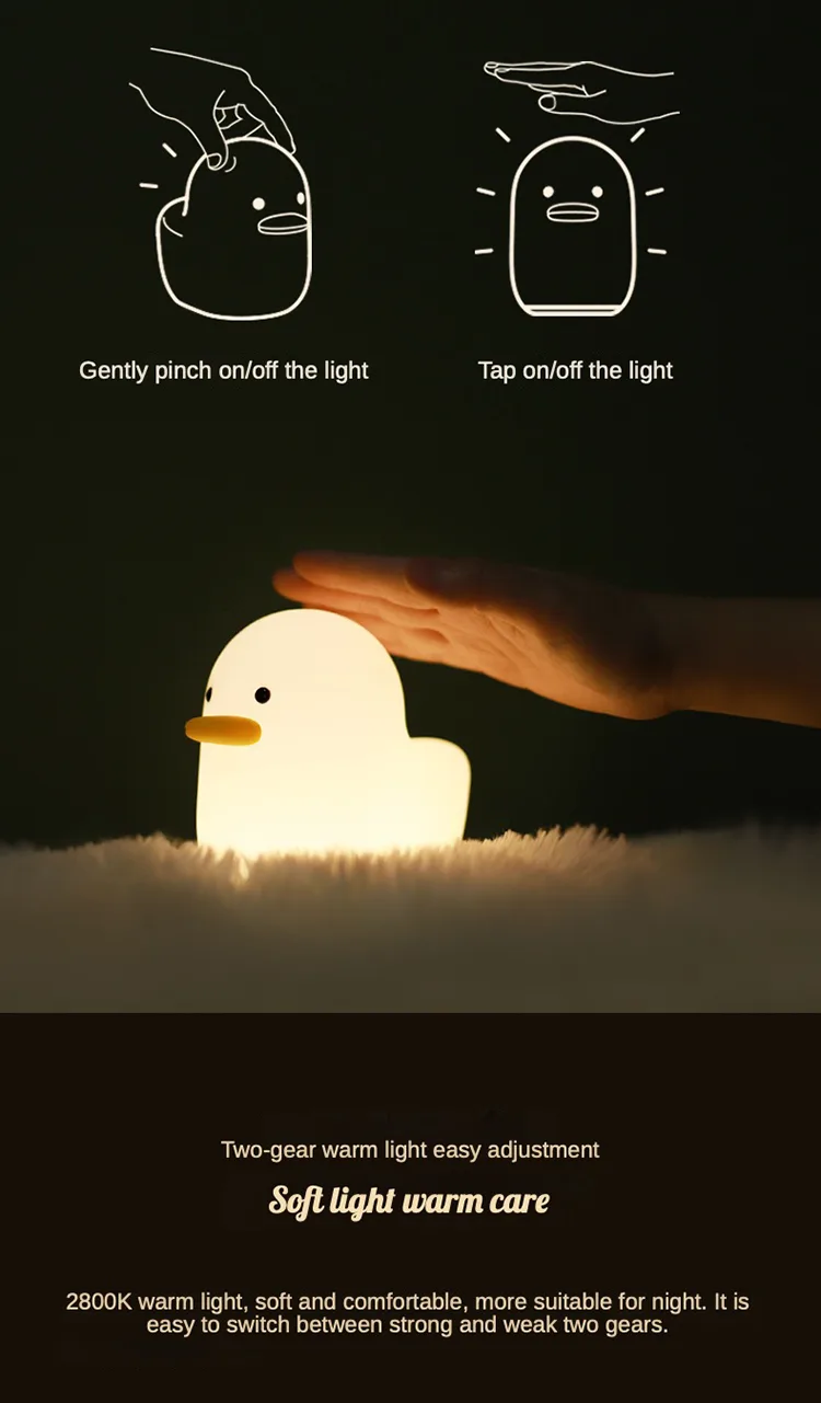 Touch-Sensitive Duck Lamp