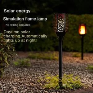 LED Decoration Light Classic Solar Flame Lamp  Garden Festival lights