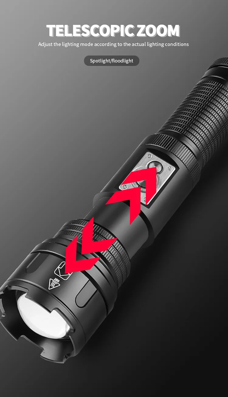 Zoomable laser flashlight