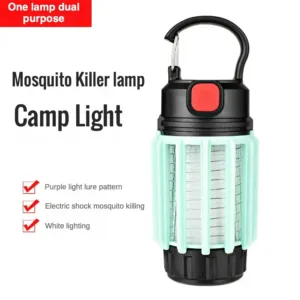 USB-C Rechargeable Mosquito Zapper, Portable 4-Mode Light for Indoor Outdoor Use