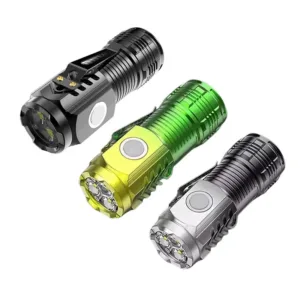 New pocket plastic flashlight with magnet at the tail 5-mode mini flashlight
