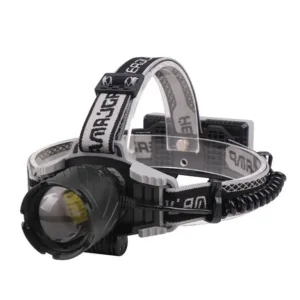 Zoomable Aluminum Alloy + ABS Headlamp, 5W Multi-Mode (Weak/Strong/Strobe/SOS), for Outdoor & Emergency