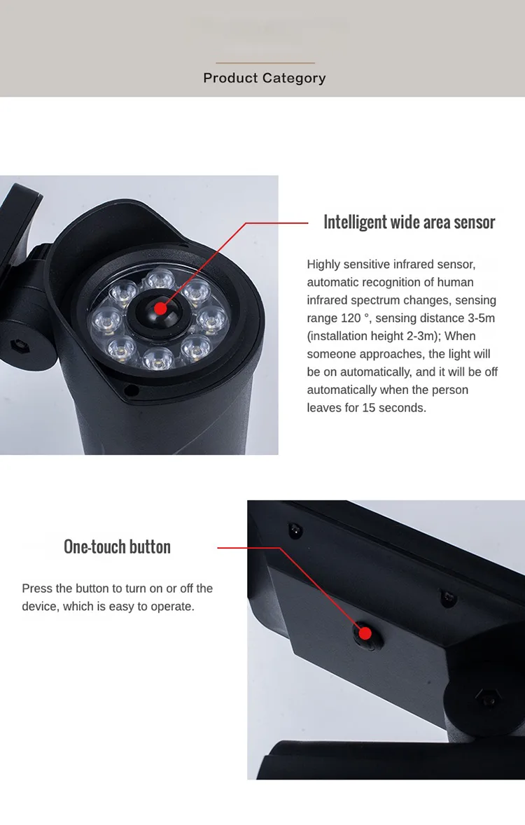 solar motion sensor light