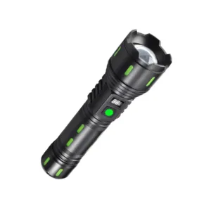 Aluminum White Laser Light Display Multi-Mode Charging and Zoom Flashlight