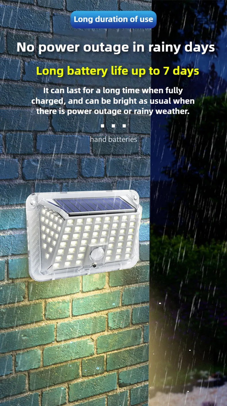 Solar motion sensor light