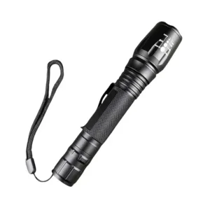 Aluminum multifunctional variable zoom LED tactical flashlight