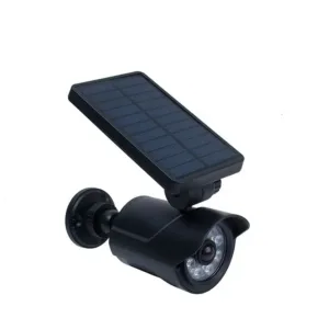 8-LED Solar Fake Camera Light – 120° Angle, 18650 Battery