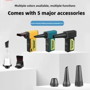 F033&F036&F039 High-Speed Cordless Air Duster & LED Work Light, 130000RPM Powerful Rechargeable Blower